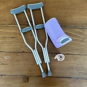 American Girl Crutches Bandage and Cast